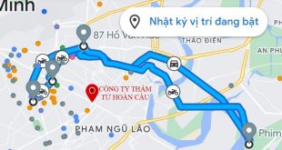 Cách xem lịch sử vị trí di chuyển trên Google Map iPhone, Android