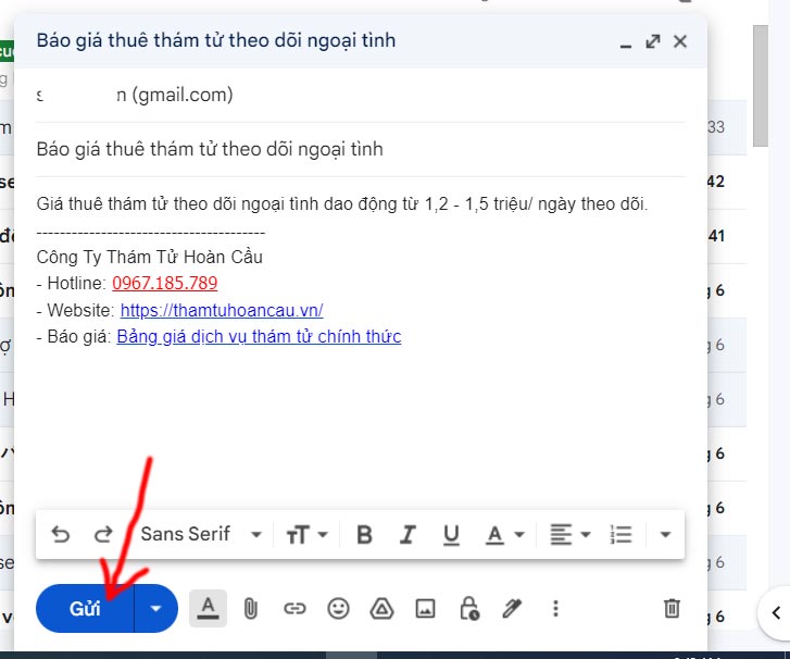 Cách thu hồi email đã gửi trong Gmail trên máy tính