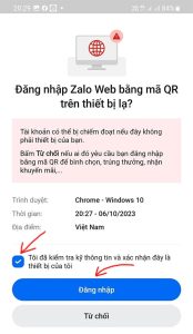 Cách truy cập Zalo web - đăng nhập trên máy tính với Google Chrome